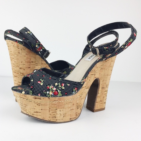 Steve Madden Shoes - Steve Madden Cork Platform Heels